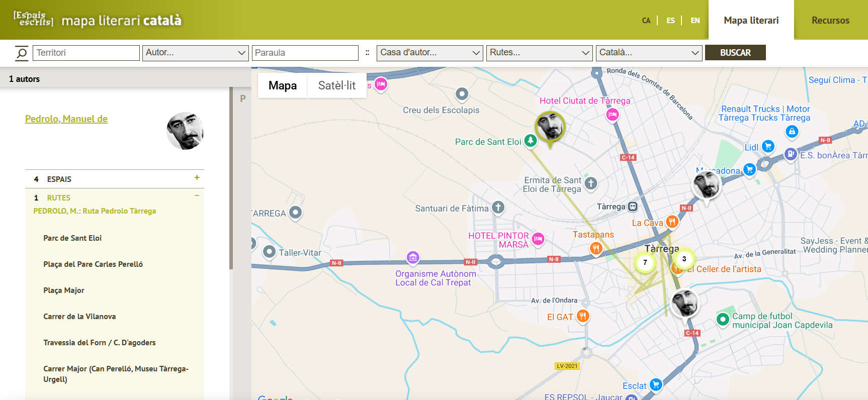 Ruta Pedrolo Tàrrega