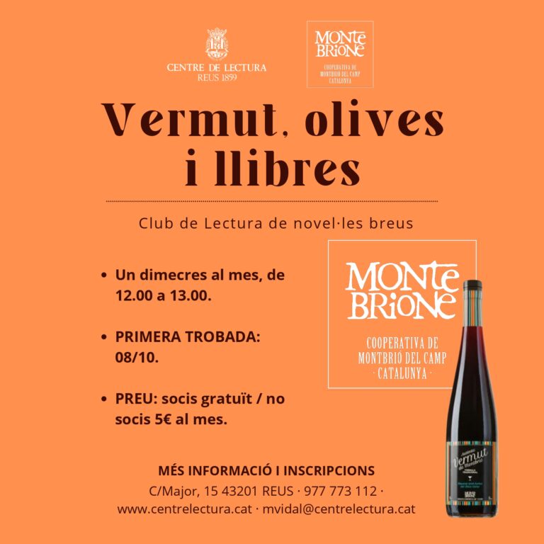 Cicle «Vermut, olives i llibres»
