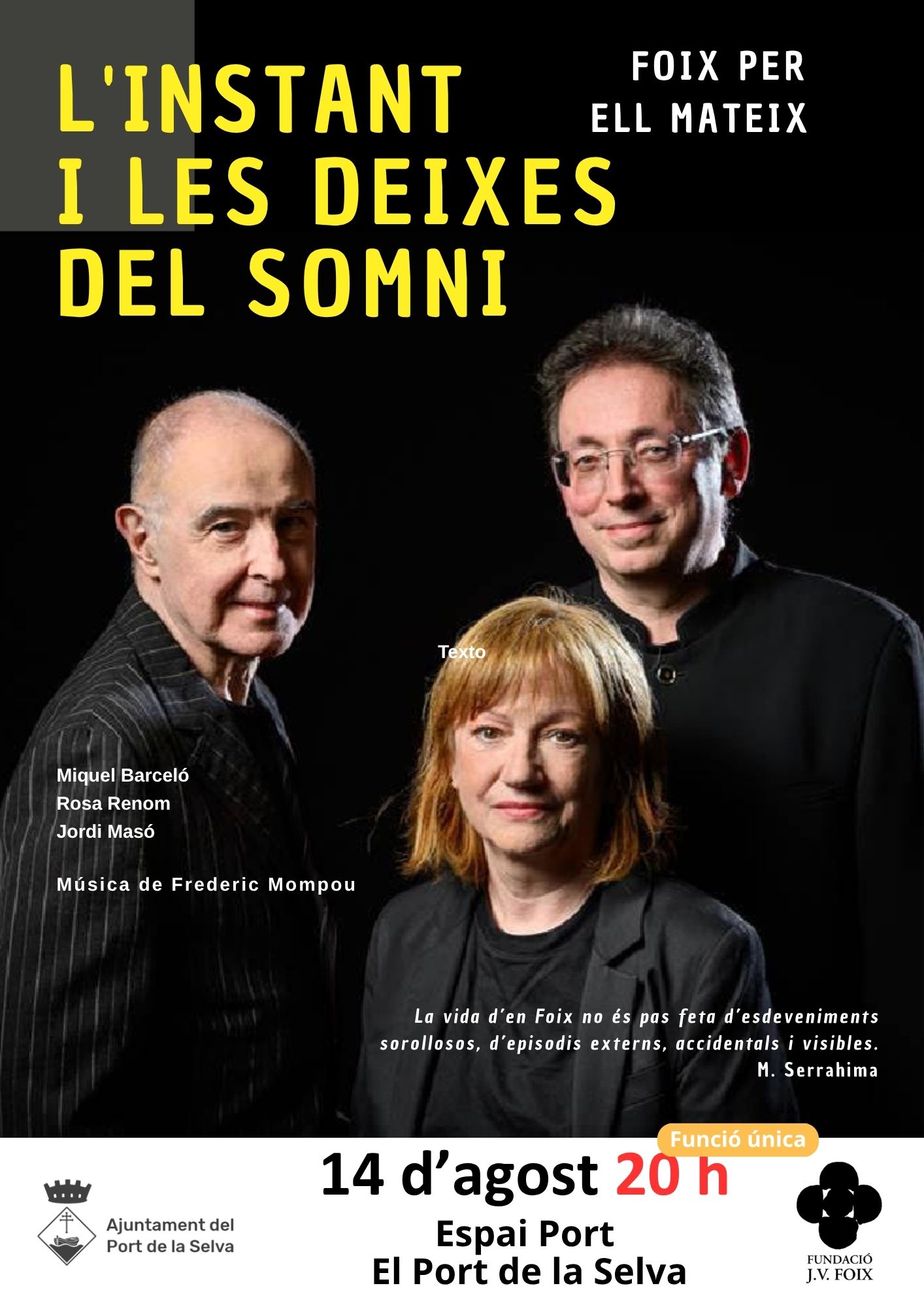Lectura dramatitzada «L'Instant i les deixes del somni. Foix per ell mateix»
