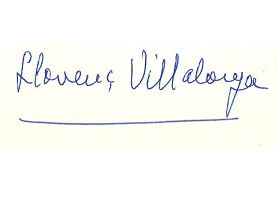 Signatura de Llorenç Villalonga