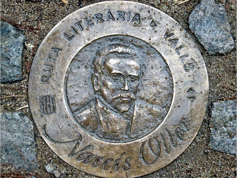 Medalló de la ruta Narcís Oller a Valls