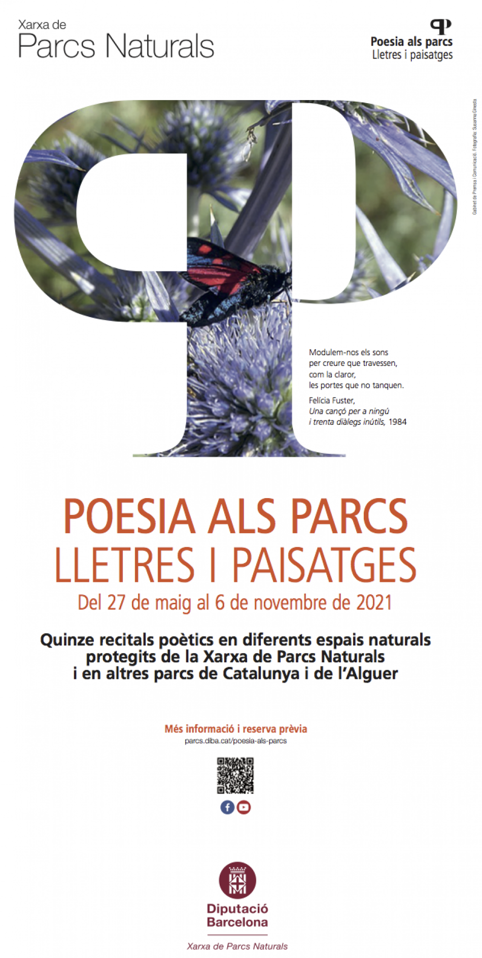 Poesia als parcs. Lletres i paisatges
