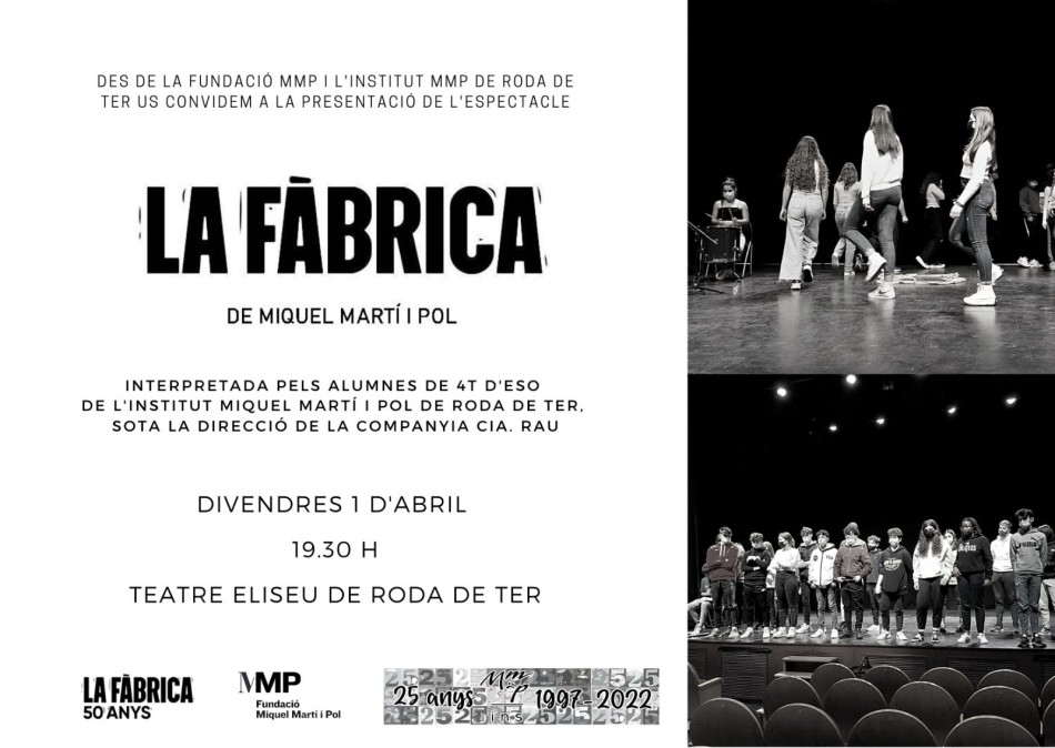 «La fàbrica» de Miquel Martí i Pol al Teatre Eliseu